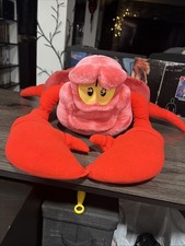 Vintage Mattel Disney The Little Mermaid Sebastian Giant Plush Stuffed Toy