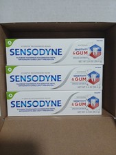 Sensodyne Sensitivity Gum Whitening Toothpaste For Gum Problems 3.4oz - 3-Pack