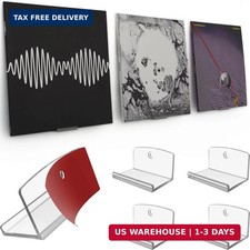 Adhesive Vinyl Wall Mount 4-Pack - Strong Hold Record Holder Wall, Record-Safe