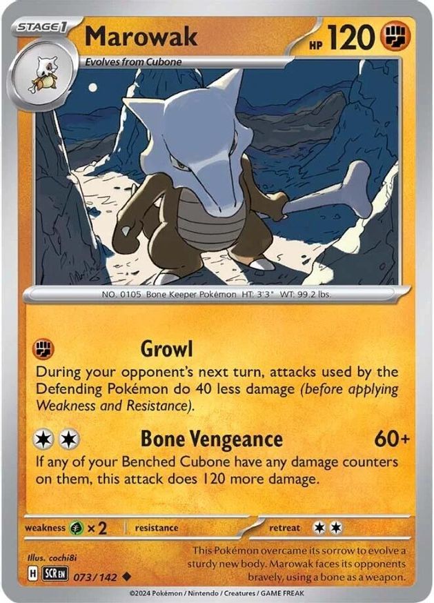 Pokemon Marowak (73/188) Stellar Crown LP