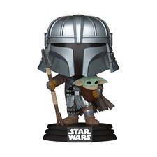 Funko POP! Movies Star Wars MANDALORIAN WITH GROGU w/ Protector Exclusive | 772