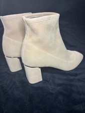 COLE HAAN Woman  s Boots Beige Size US6B See Pics Pre Owned