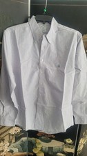 Brooks Brothers Shirt Mens 16 36/37 Purple Stripe Regent Non Iron Supima Cotton