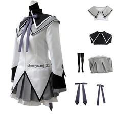 Anime Puella Magi Madoka Magica Akemi Homura Dress Cosplay Costume Cute Outfits