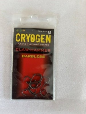 ESP Cryogen Claw-Hammer Barbless Haken Größe 8 E54