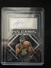 2021-22 Panini Obsidian - Volcanic Signatures Myles Turner #VS-MYT /99 (AU)