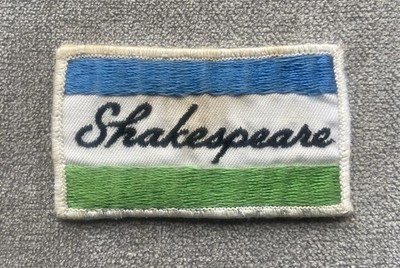 Vintage Shakespeare Fishing Embroidered Patch 3.5  x 2 