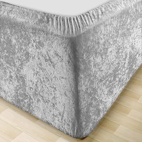Luxus Crushed Velvet Diwan Bettgestell Weicher Premium Bezug Doppelbett King Size - Bild 8 von 14