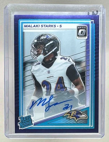 2025 Donruss Optic Football Purple Stars Malaki Starks #256