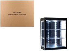 2023 3 Tier Display Case with Mirror Back & LED Lights for 1/64-1/18 Scale Mo...