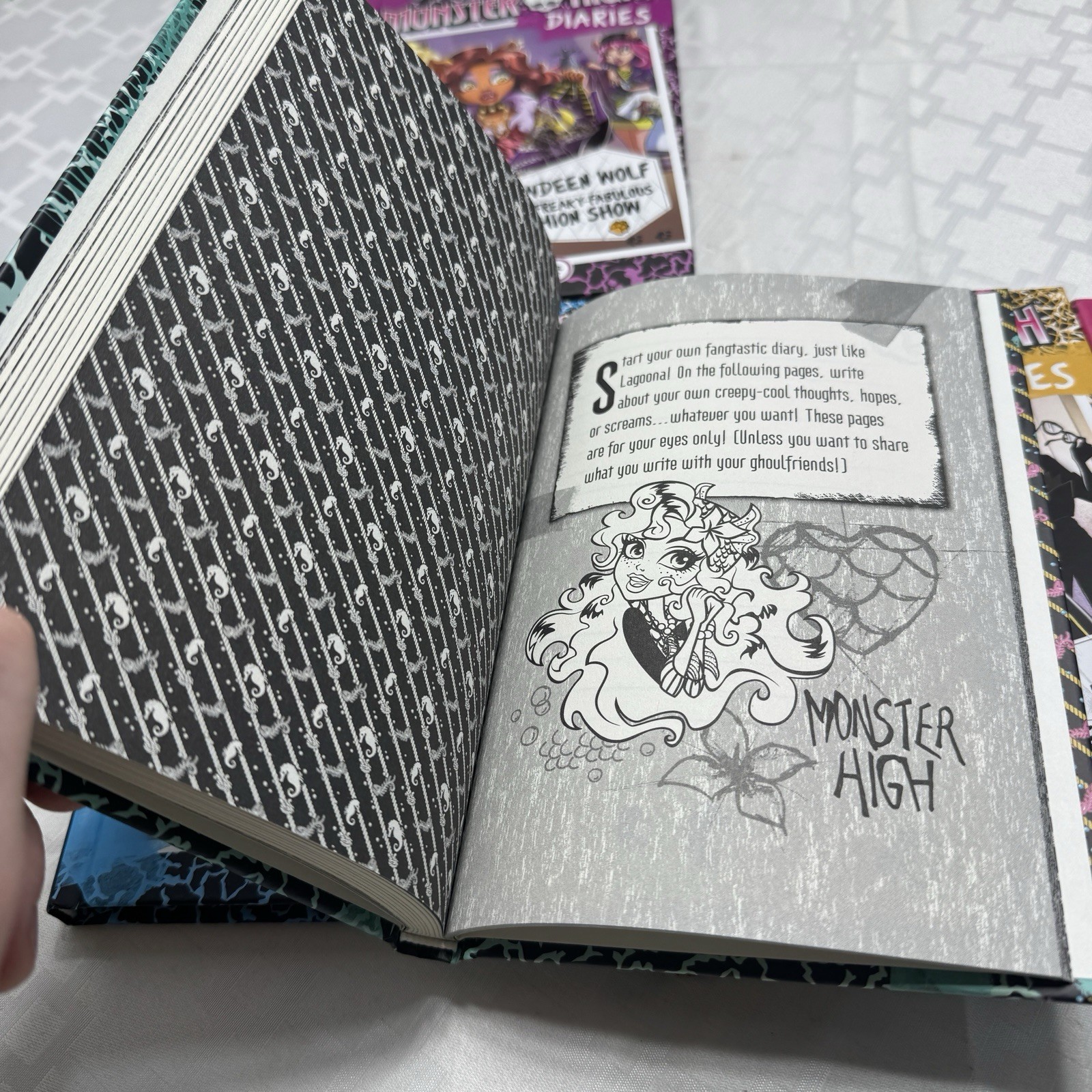 Monster High Dairies 5 Book Box Set Nessi Monstrata 1st Hard Cover Little Brown