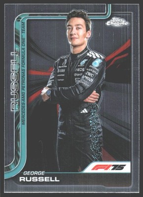 2025 TOPPS Chrome Formula 1 Grand Prix Winners 7 George Russell (Mercedes)