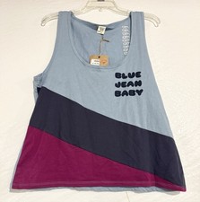 New Camp Collection Blue Jean Baby Color Block Tank Top Blue, Navy, Pink Sz 2XL