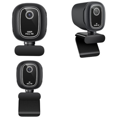 Mountable PC Webcam with Autofocus for Calls, Classes, and Streaming