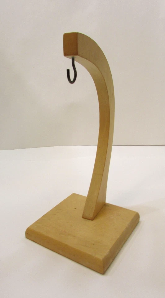 Vintage 1990s Kamenstein Thailand Light Tone Solid Wood Banana Hook Counter Rack - Image 2 of 4