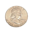 1963 D Franklin Half Dollar AU 90% Silver