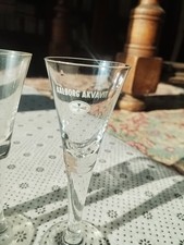 “3 Bicchieri Flute Spumante ALBORG AKVAVIT – Vetro – Oggetto Pubblicitario...