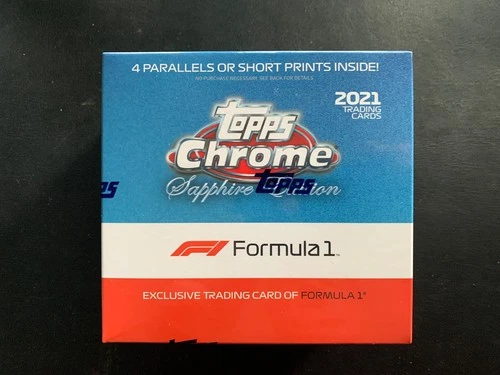 2021 Topps Chrome F1 Formula 1 Racing Sapphire Edition Sealed 8 Pack Box