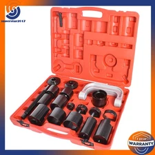 21Pcs Auto Repair Service Removal Ball Joint Press Tool Master Adapter Kit 2&4WD