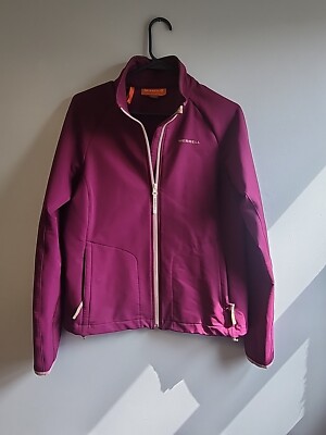 Merrell Jacket Womens Long Sleeve Purple Softshell Full Zip Casual Pockets M
