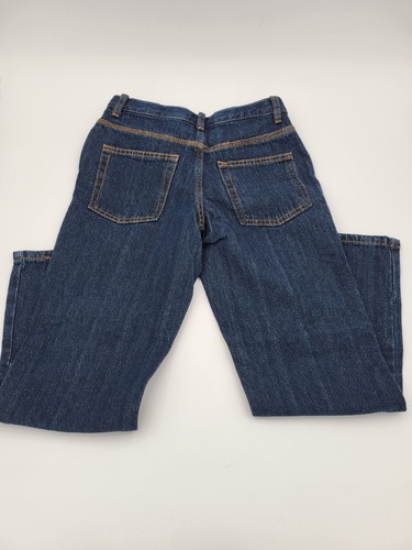 Boy's Size 10 Cat & Jack Relaxed Straight Leg Dark Blue Jeans Adjustable Waist - Picture 5 of 5