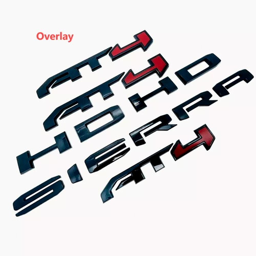 Sierra AT4X Emblems In Black - GMC