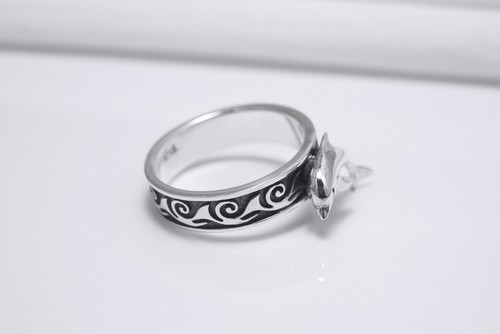 Unico anello dophin oceano onde ornamento gioielli fatti a mano donna gioielli eleganti - Foto 4 di 10