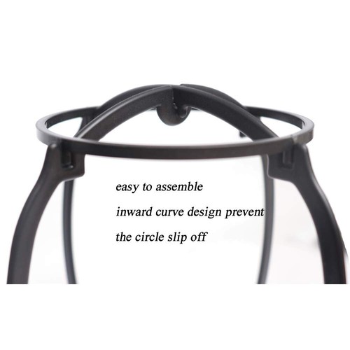 2PCS Wig Stand Portable Collapsible Holder Durable Display 13.8 Black - Picture 7 of 8