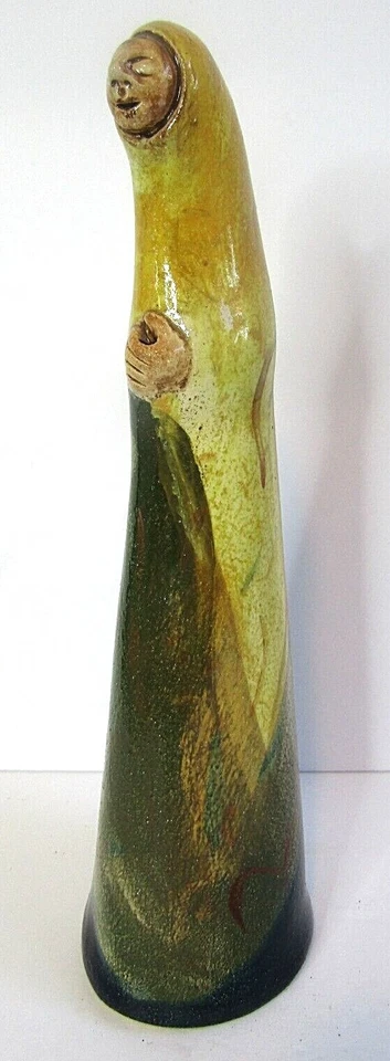 MUJER Escultura Cerámica Minimalista Fullmer Bajorek Moderna Brutalista 11" Foto 3 de 4