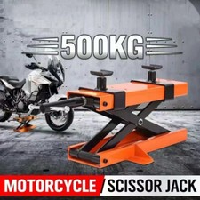 Heavy Duty 1100LB Motorcycle Scissor Lift Jack Stand for ATV Dirt Bikes Garage