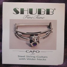 Shubb F3 Finetune Capo Fine Tune for wide necked steel string guitars new in box