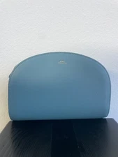 A.P.C. Demi Lune Mini Leather Shoulder Bag Women's Blue