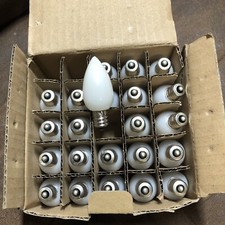 LED Christmas Outdoor Light Bulbs C7 Candelabra Style Box of 23