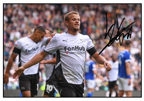 11571. Kenzo Goudmijn Signed Pictures (A4 Prints) Derby Excelsior AZ Alkmaar
