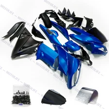 Glossy Blue Fairing Kit For Kawasaki 2009-2011 ER-6f Ninja 650R EX650 + Bolts
