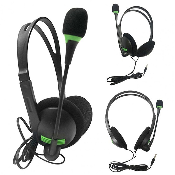 USB Headset Headphones Wired with Microphone MIC for Call PC Computer Laptop - image 1