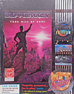 COMMODORE AMIGA -- SUPREMACY: YOU WILL BE DONE (VIRGIN/HIT SQUAD)
