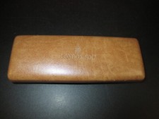 Vintage London Fog Hardshell Eyeglass Case-Beige Exterior/Paisley Interior