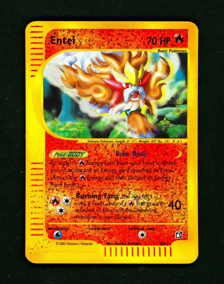 2003 Pokemon ENTEI Aquapolis REVERSE HOLO Foil Rare JUMBO 2003 Pokemon ENTEI Aquapolis REVERSE HOLO Foil Rare JUMBO