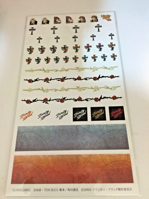 TRINITY BLOOD Movic Nail Decal Sticker Complete Sheet New/Unused Abel Nightroad