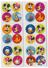 80 Mickey Mouse and Disney Pals Mini Stickers, 1.2" Round Each, Party Favors