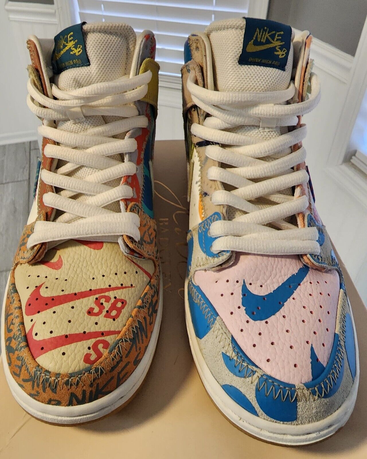 Size 9 - Nike SB Dunk High x Thomas Campbell What… - image 1