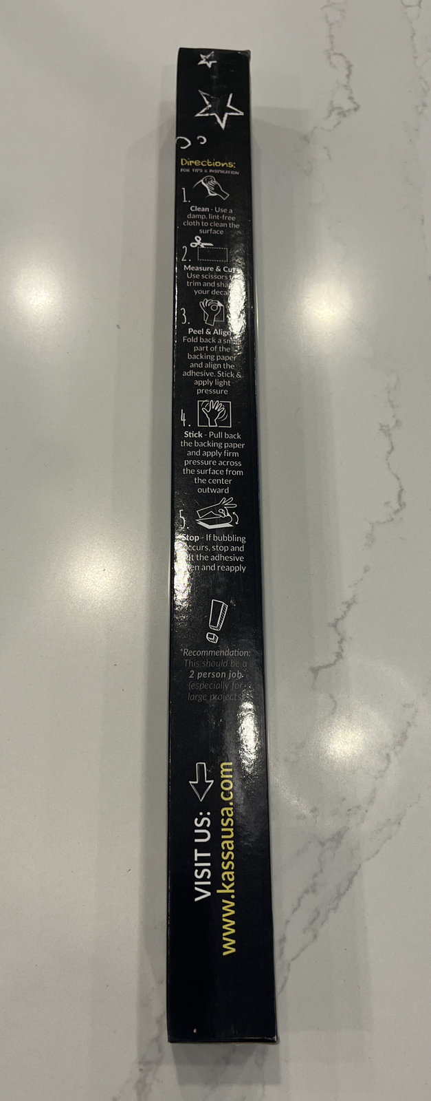 Kassa Large Adhesive Chalkboard Contact Paper Roll 17.3" x 96" With 5  Chalks | eBay