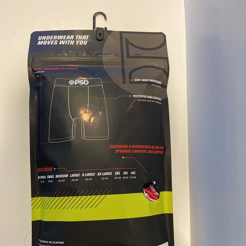 PSD Core Standard Premium Boxer Briefs Zen Garden 3 Pack Size Extra