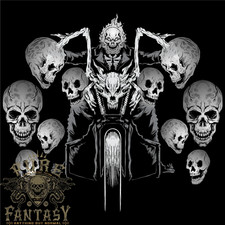 Motorcycle Skulls  Rider Motorbike Biker Mens T-Shirt 100 Cotton
