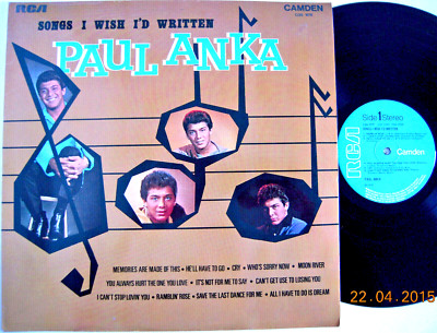 Paul ANKA '' Songs I wish l'd write '' 1970 - UK LP RCA CAMDEN Ray Chales - Sehr guter Zustand