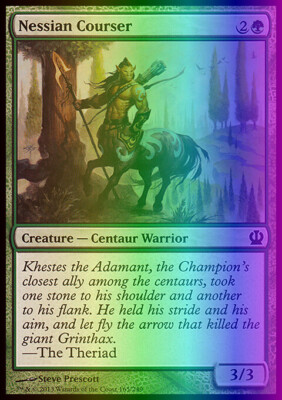Magic the Gathering MTG Nessian Courser (165) Theros   LP FOIL