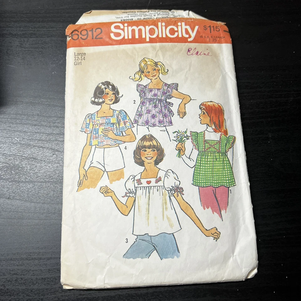 Lote De Colección Años 60 70 Niñas Mod Costura Patrones Vestido Abrigo Falda Top Mameluco 12 Foto 2 de 4