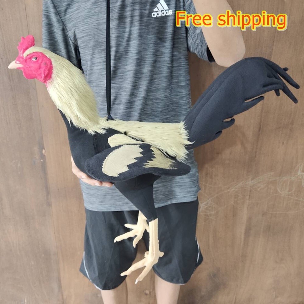 Handmade Chicken Doll Rooster Cock Realistic Rubber Sport Silicone