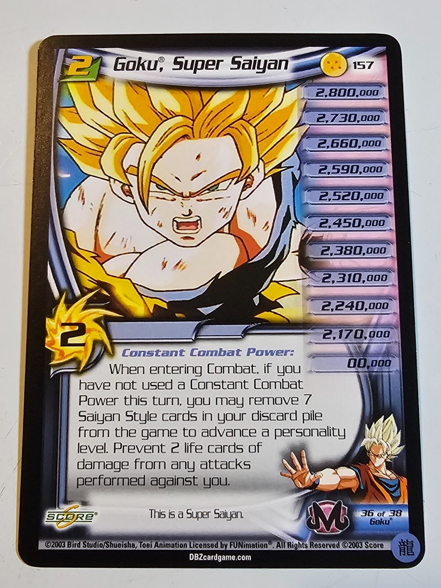 Goku, Super Saiyan 2003 Score Limited Dragon Ball Z DBZ TCG #157